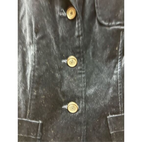 Lands End Teal Blue Three Button Blazer Jacket sz 8 NWT - Picture 3 of 7